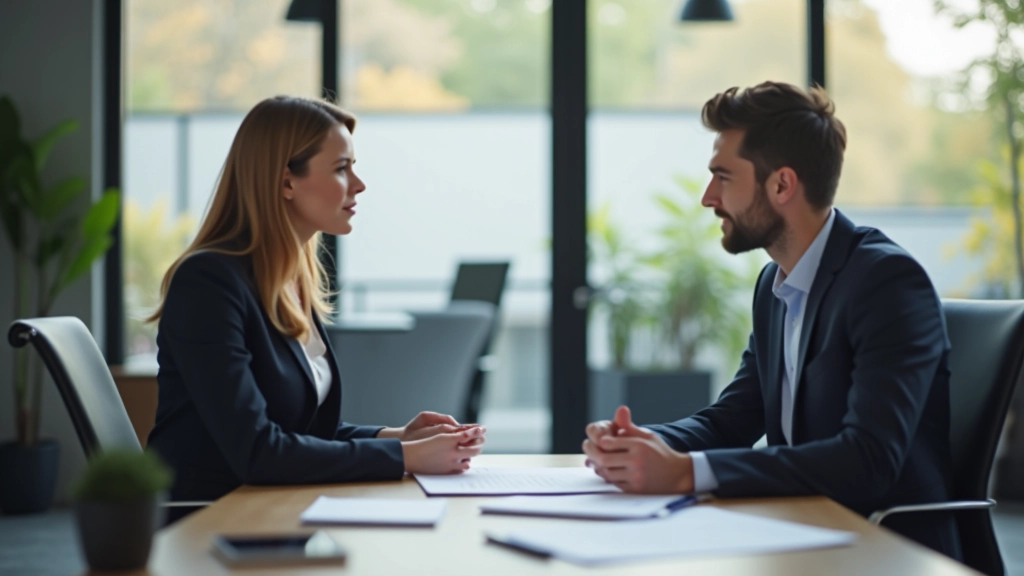 Finanzberatung für Selbstständige in einem modernen Büro mit Beratungsgespräch