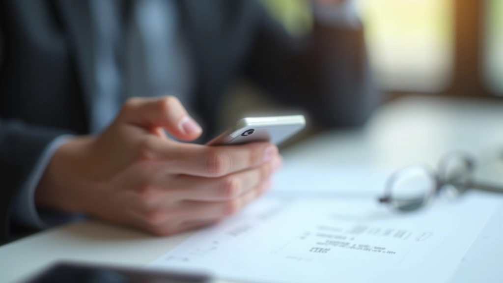 Person fotografiert eine Rechnung mit Smartphone für digitale Archivierung, modernes mobiles Dokumentenmanagementsystem